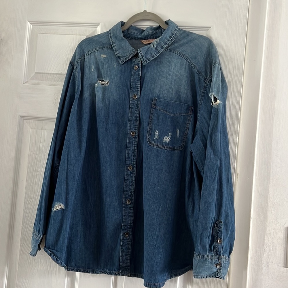 Highway Jeans Denim Shirt Plus Size 3x - Never worn